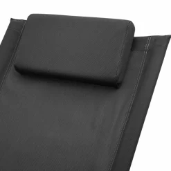 MAISON EXCLUSIVE - Chaise longue pour enfants acier noir