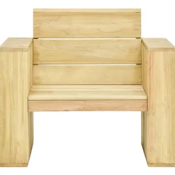 MAISON EXCLUSIVE - Chaise de jardin avec coussins gris bois de pin imprégné
