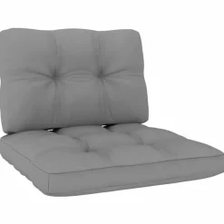 MAISON EXCLUSIVE - Chaise de jardin avec coussins gris bois de pin imprégné
