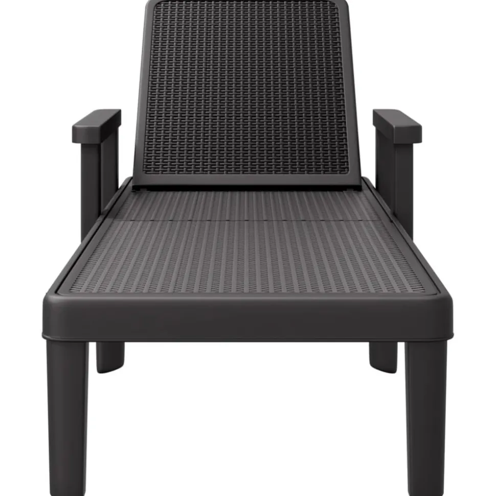 MAISON EXCLUSIVE - Chaise longue réglable en hauteur à 4 positions polypropylène
