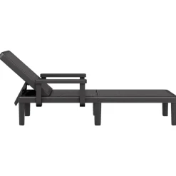 MAISON EXCLUSIVE - Chaise longue réglable en hauteur à 4 positions polypropylène