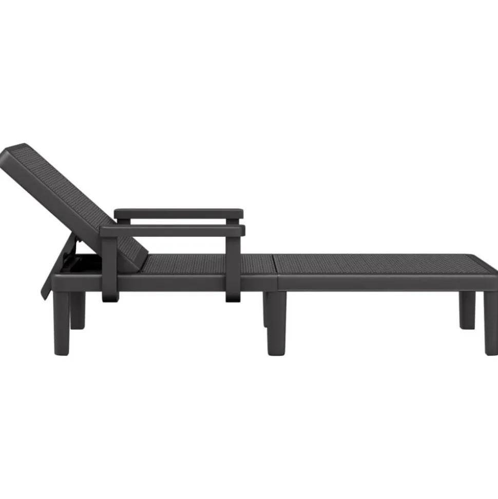 MAISON EXCLUSIVE - Chaise longue réglable en hauteur à 4 positions polypropylène