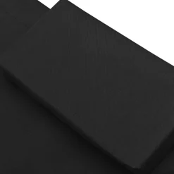 MAISON EXCLUSIVE - Chaise longue d'extérieur tissu noir