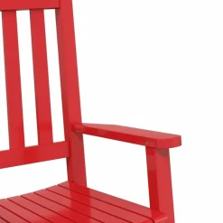 MAISON EXCLUSIVE - Chaise à bascule enfants rouge bois de peuplier massif