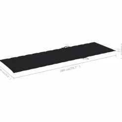 MAISON EXCLUSIVE - Chaise longue de jardin 2 places avec coussin gris acacia