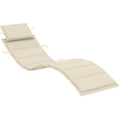 MAISON EXCLUSIVE - Chaise longue avec coussin gris bois d'acacia solide