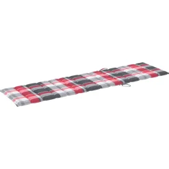 MAISON EXCLUSIVE - Chaise longue avec table et coussin bois de teck solide