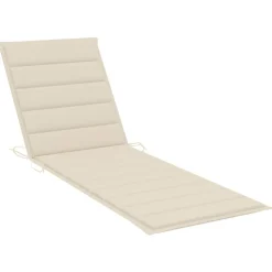 MAISON EXCLUSIVE - Chaise longue avec coussin bois d'acacia solide