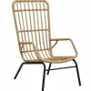 MAISON EXCLUSIVE - Chaise de jardin résine tressée marron clair