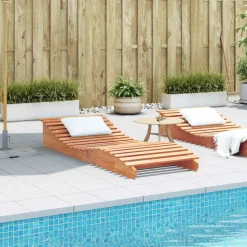 MAISON EXCLUSIVE - Chaise longue cire marron 205x80x31,5 cm bois massif de pin