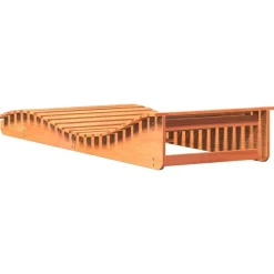 MAISON EXCLUSIVE - Chaise longue cire marron 205x80x31,5 cm bois massif de pin