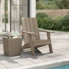 MAISON EXCLUSIVE - Chaise de jardin adirondack marron clair 75x88,5x89,5 cm pp