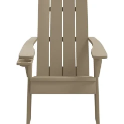 MAISON EXCLUSIVE - Chaise de jardin adirondack marron clair 75x88,5x89,5 cm pp