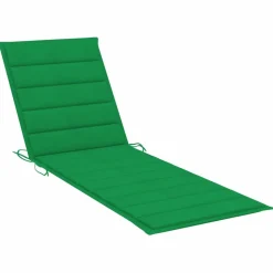 MAISON EXCLUSIVE - Chaise longue avec coussin vert bois de pin imprégné