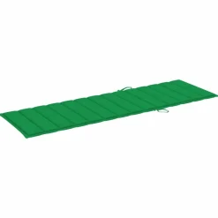 MAISON EXCLUSIVE - Chaise longue avec coussin vert bois de pin imprégné