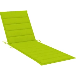 MAISON EXCLUSIVE - Chaise longue avec coussin vert vif bois de pin imprégné