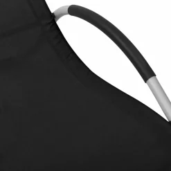 MAISON EXCLUSIVE - Chaise longue textilène noir et gris