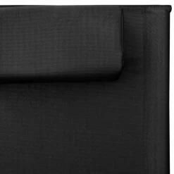 MAISON EXCLUSIVE - Chaise longue textilène noir et gris