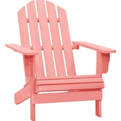 MAISON EXCLUSIVE - Chaise de jardin adirondack bois de sapin massif rose