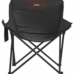 MAISON EXCLUSIVE - Chaise de camping avec poche pliable lot de 2 noir