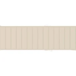 MAISON EXCLUSIVE - Chaise longue double et coussins crème bois de pin imprégné