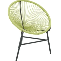 MAISON EXCLUSIVE - Chaise de jardin acapulco résine tressée vert