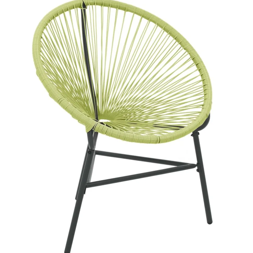 MAISON EXCLUSIVE - Chaise de jardin acapulco résine tressée vert