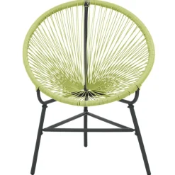 MAISON EXCLUSIVE - Chaise de jardin acapulco résine tressée vert