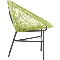 MAISON EXCLUSIVE - Chaise de jardin acapulco résine tressée vert
