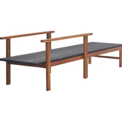 MAISON EXCLUSIVE - Chaise longue résine tressée et bois d'acacia massif noir