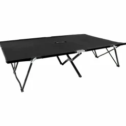 MAISON EXCLUSIVE - Chaise longue pliable 2 places noir acier