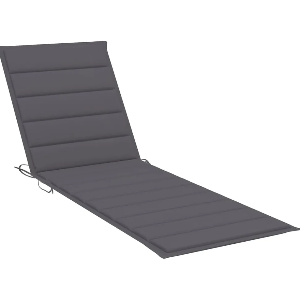 MAISON EXCLUSIVE - Chaise longue double avec coussins anthracite pin imprégné