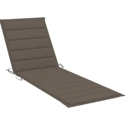 MAISON EXCLUSIVE - Chaise longue de jardin 2 places avec coussin gris acacia