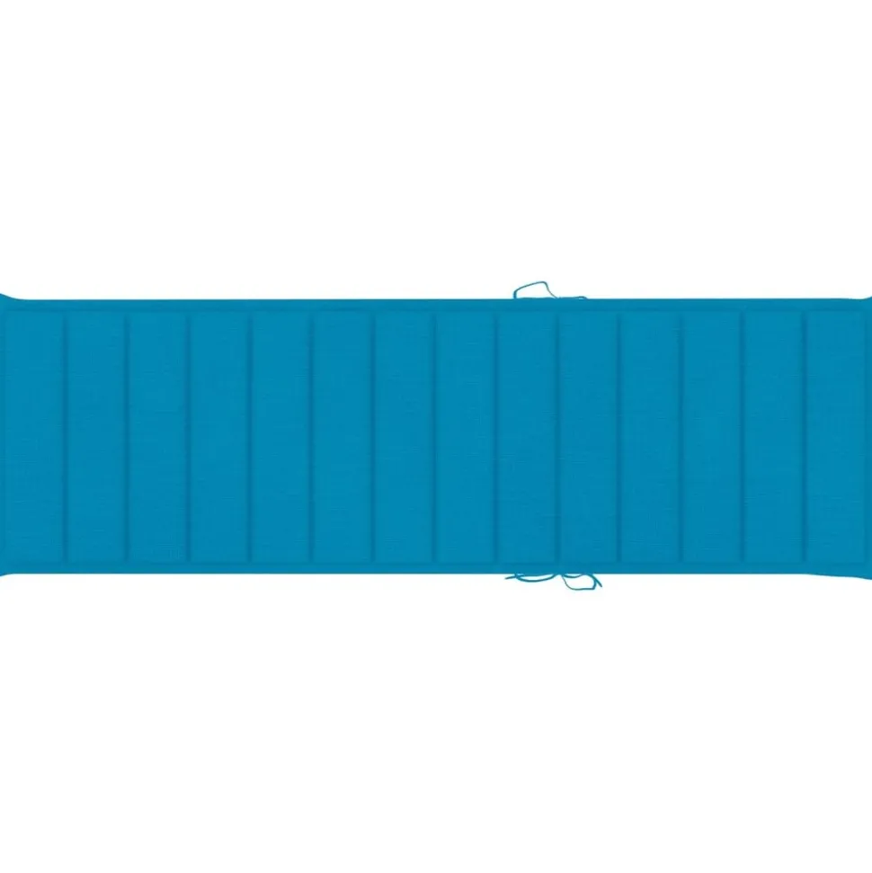 MAISON EXCLUSIVE - Chaise longue double et coussins bleu bois de pin imprégné