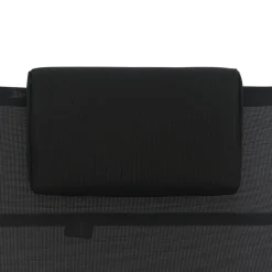 MAISON EXCLUSIVE - Chaise longue aluminium et textilène noir