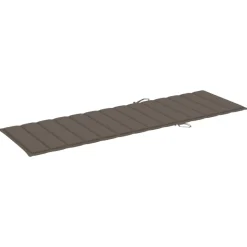 MAISON EXCLUSIVE - Chaise longue avec coussin taupe bois de pin imprégné