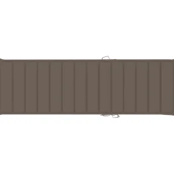 MAISON EXCLUSIVE - Chaise longue avec coussin taupe bois de pin imprégné