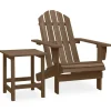 MAISON EXCLUSIVE - Chaise de jardin adirondack avec table bois de sapin marron