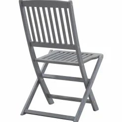 MAISON EXCLUSIVE - Chaises pliables d'extérieur lot de 6 et coussins bois d'acacia