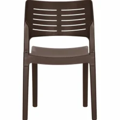 MAISON EXCLUSIVE - Chaises de jardin lot de 2 moka polypropylène