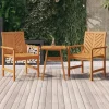 MAISON EXCLUSIVE - Chaises à manger de jardin lot de 2 bois massif d'acacia