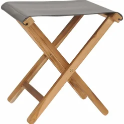 MAISON EXCLUSIVE - Chaises pliables lot de 2 bois teck solide et tissu gris foncé