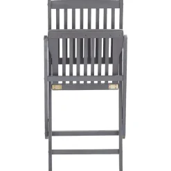MAISON EXCLUSIVE - Chaises pliables d'extérieur lot de 6 et coussins bois d'acacia