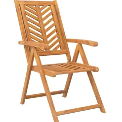 MAISON EXCLUSIVE - Chaises de jardin inclinables lot de 2 bois massif d'acacia