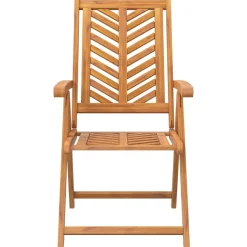 MAISON EXCLUSIVE - Chaises de jardin inclinables lot de 2 bois massif d'acacia