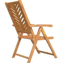 MAISON EXCLUSIVE - Chaises de jardin inclinables lot de 2 bois massif d'acacia