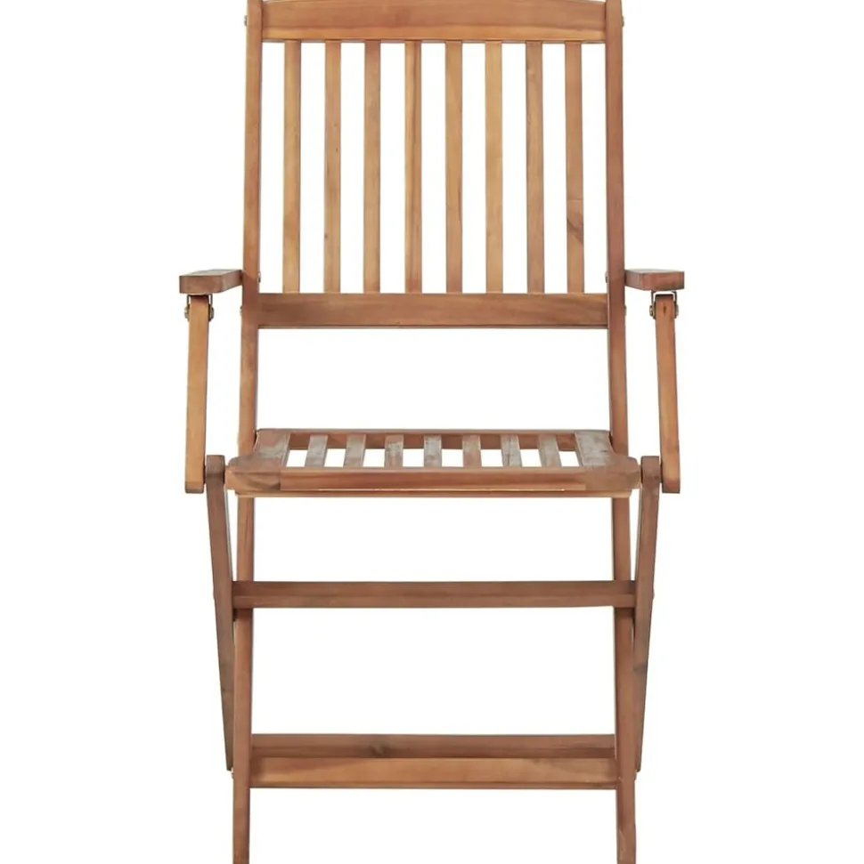MAISON EXCLUSIVE - Chaises pliables d'extérieur et coussins lot de 8 bois d'acacia