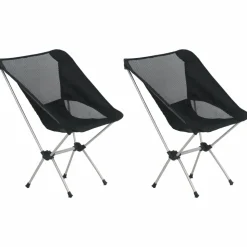 MAISON EXCLUSIVE - Chaises de camping pliables et sac lot de 2 aluminium