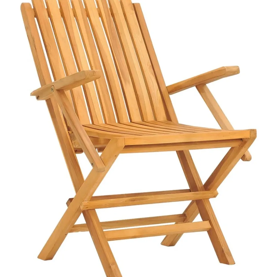 MAISON EXCLUSIVE - Chaises de jardin pliantes lot de 4 61x67x90cm bois massif teck