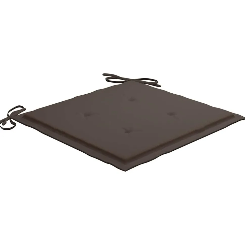 MAISON EXCLUSIVE - Chaises pliables de jardin avec coussins lot de 4 teck solide